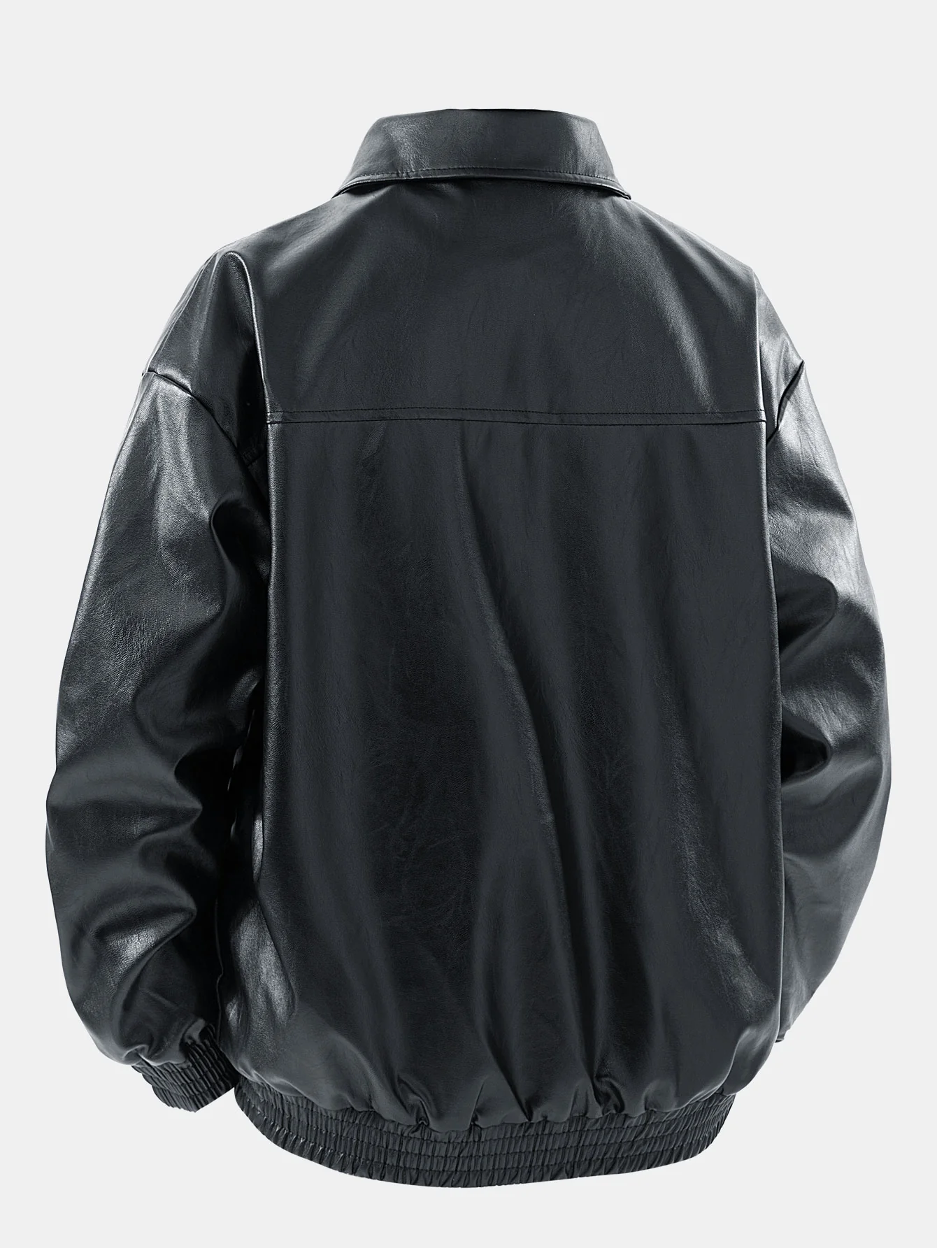 Reißverschluss PU-Lederjacke - Image 3